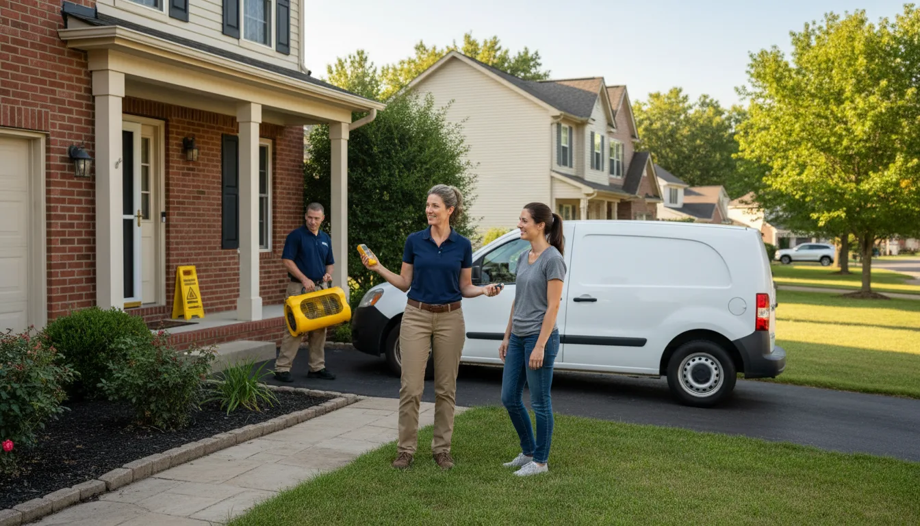 Residential water damage restoration in Colora, MD